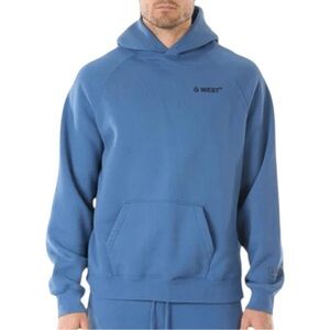 G-West Uni-Sex Size L Blue Lifestyle Pullover Sweatshirt Hoodie